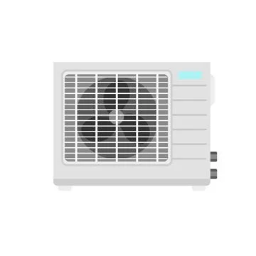 Conditioner fan icon, flat style Illustrazione stock