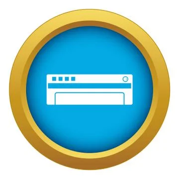 Conditioner icon blue isolated Ilustración de archivo