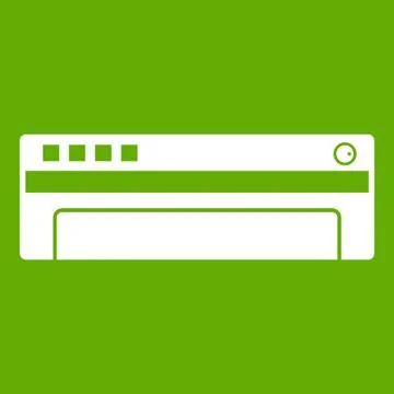 Conditioner icon green Stock Illustration