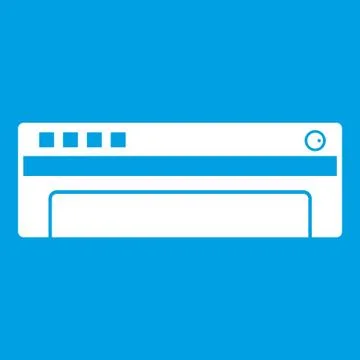 Conditioner icon white Stock Illustration