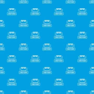 Conditioner pattern seamless blue Illustrazione stock