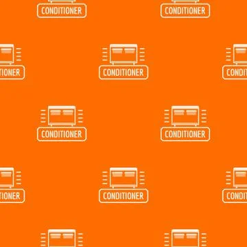Conditioner pattern vector orange Stock Illustration