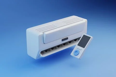 Conditioner with remote control Stock Illustration