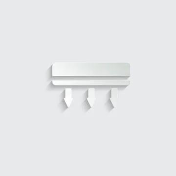 Conditioner vector icon. cooling the air conditioner works Stock-Illustration