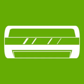 Conditioning split system icon green Stock Illustration