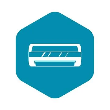 Conditioning split system icon, simple style Illustrazione stock