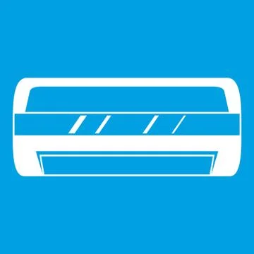 Conditioning split system icon white Illustrazione stock
