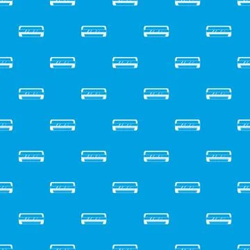 Conditioning split system pattern seamless blue Illustrazione stock