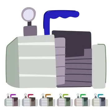 Conditioning vacuum pump vector cartoon graphic 스톡 일러스트