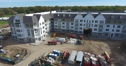 Condo Construction04 Stock Footage 157881969