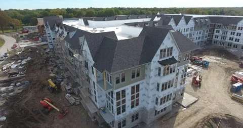 Condo Construction05 Stock Footage 157881347