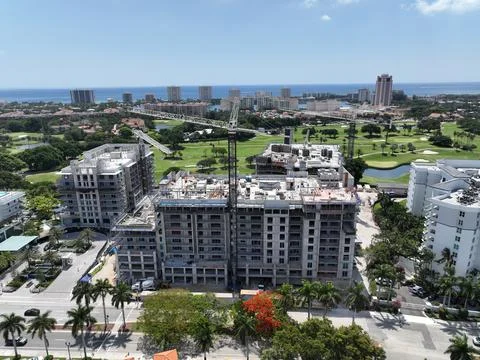 Condo constrution in Boca Raton Florida Stock Photos