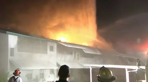Condo Fire LFR #2 Stock Footage 943511