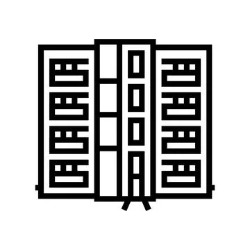 Condo house line icon vector illustration Ilustración de archivo