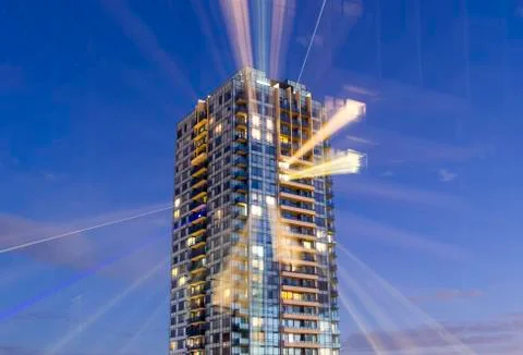 Condo Light Streaks Ilustración de archivo