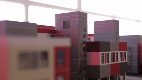 Condo Paper Model Stock Footage 82845656