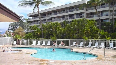 Condo Pool in Hawaii Stock Footage 23639849
