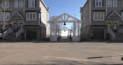 Condo walkway to beach. Hamilton Stock Footage 125958997