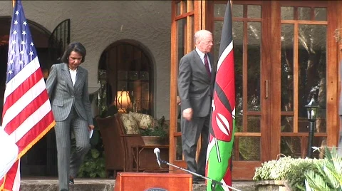 Condoleeza Rice in Kenya Stock Footage 295733