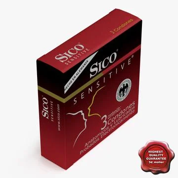 Condom Box Sico ~ 3D Model ~ Download #91482740 | Pond5