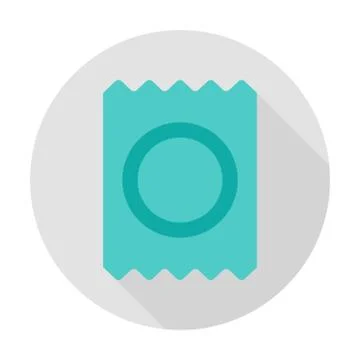 Condom Circle Icon Stock Illustration