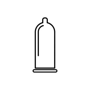 Condom flat design vector icon Stock-Illustration