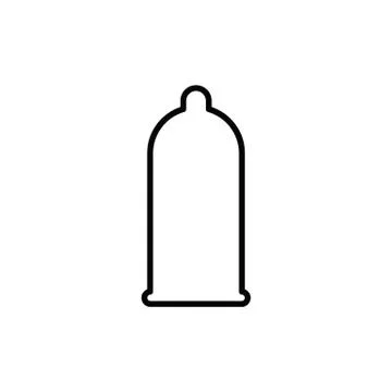 Condom icon black vector icon Stock Illustration