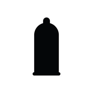 Condom icon black vector icon Stock Illustration