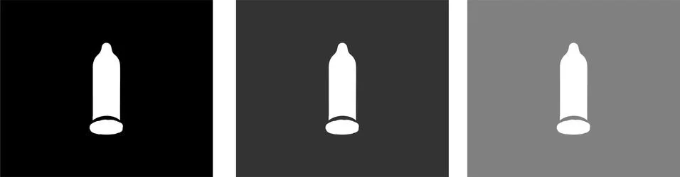 Condom icon isolated on background Stock Illustration