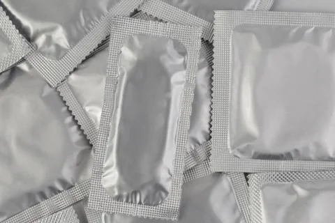 Condom in pack 库存照片