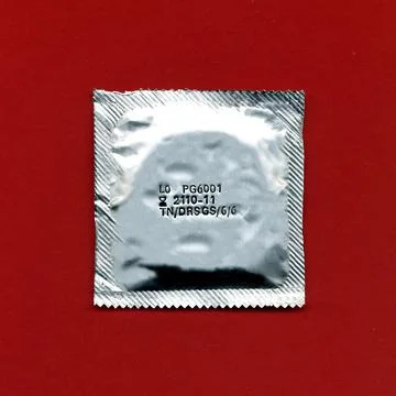 Condom pack Stock Photos