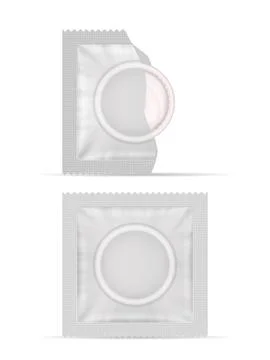 Condom pack set Stock Illustration