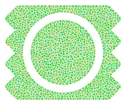 Condom Package Composition of Dots Stock-Illustration