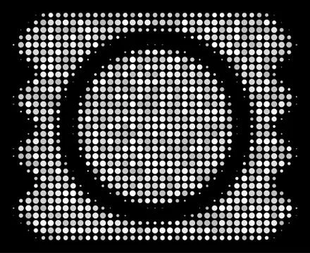 Condom Package Halftone Icon Stock-Illustration