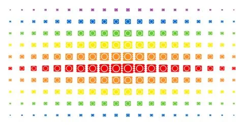 Condom Package Spectral Halftone Pattern Stock-Illustration