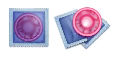 Condom-unpacked   스톡 일러스트