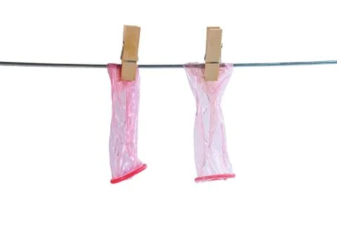 Condom used Stock Photos