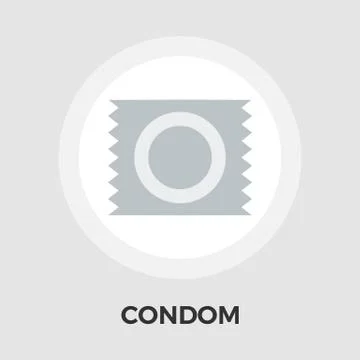 Condom Vector Flat Icon Stock Illustration