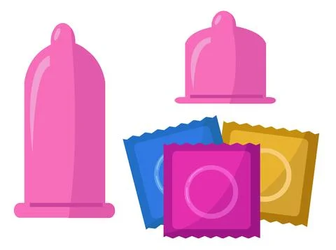Condom vector icon, protect symbol Stock Illustration