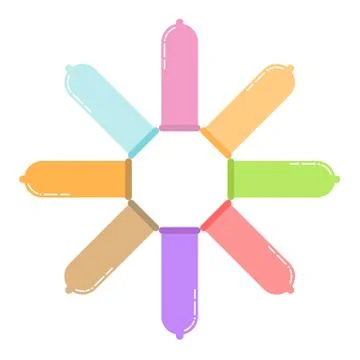 Condom vector illustration Stock Illustration