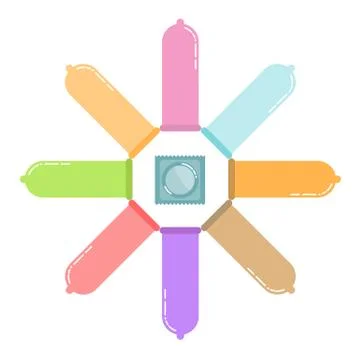 Condom vector illustration Stock Illustration