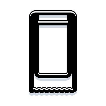 Condom wrapper packaging promoting safe sexual health practices イラスト素材