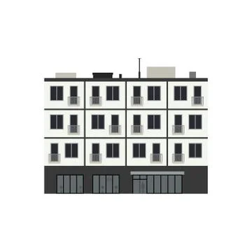Condominium building Illustrazione stock