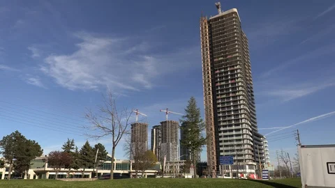 Condominium construction and gentrification in Toronto Stock Footage 108206366