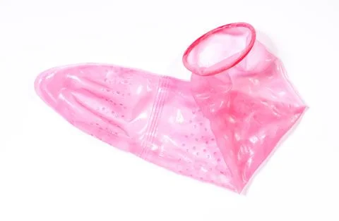 Condoms isolated on solid background Foto stock