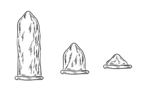 Condoms sketch Stock Illustration