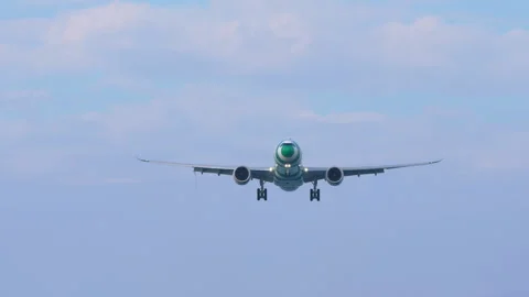Condor Airbus A330-900 D-ANRK on approach to Phuket Airport Stock Footage 336996152