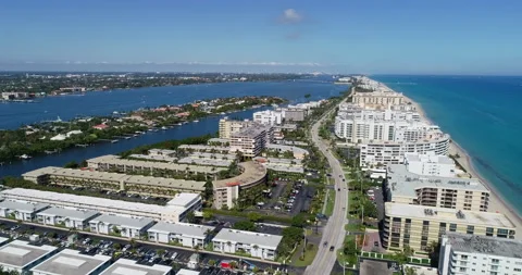 Condos in Ocean Ridge Stock Footage 147345942