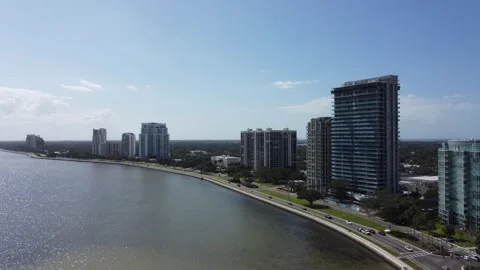 Condos PushIn MediumWide Raw 4K Stock Footage 260017645