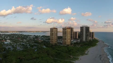 Condos on Singer Island, FL Stock Footage 50172600
